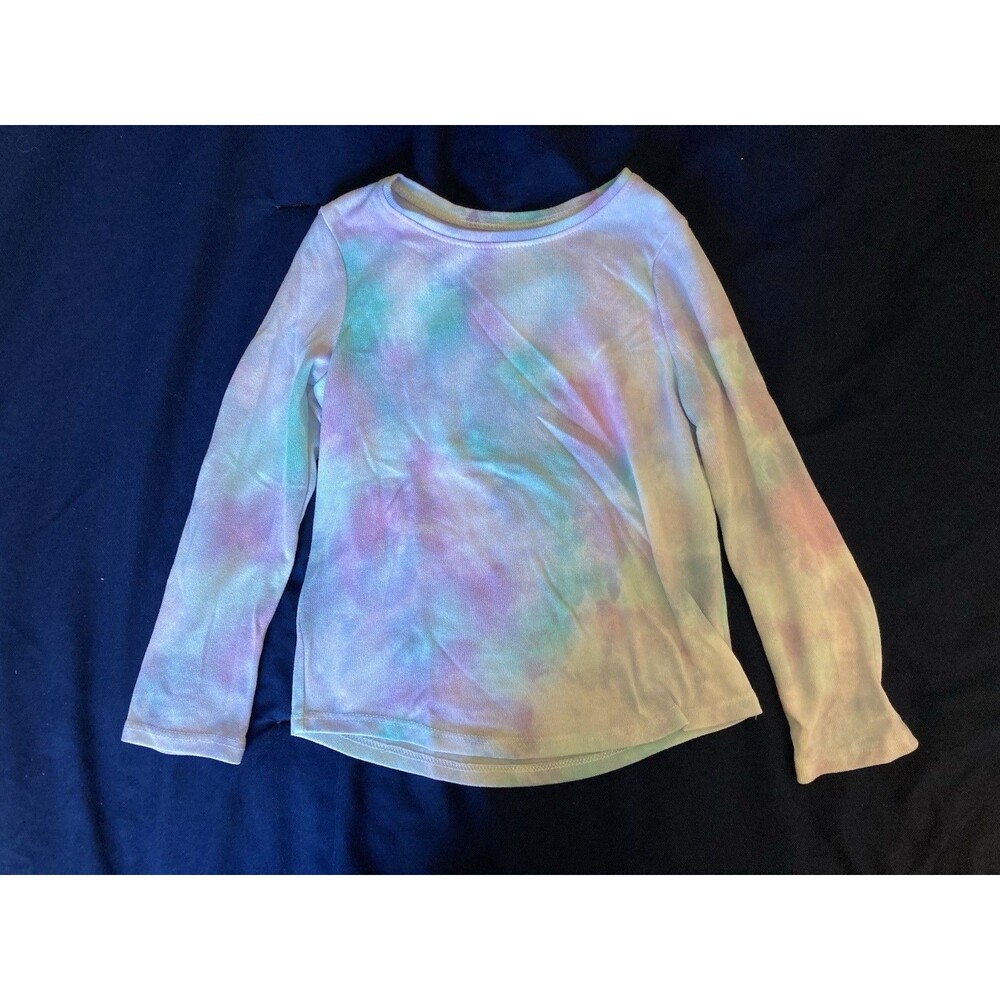 Size 4 Jumping Beans girl clothes - 1 piece long sleeved shirt | tie dye theme